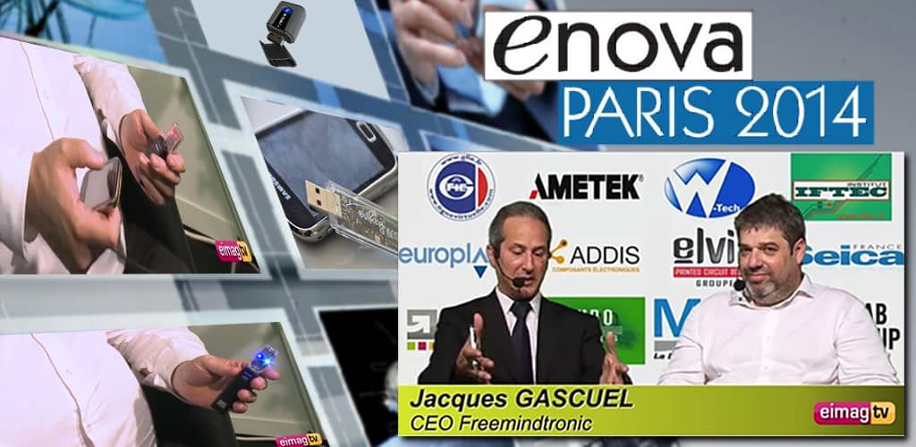 Enova Paris 2014 interview by Jacques Gascuel electronique mag interview EviKey NFC Rugged USB stick unlock contactless Freemindtronic Andorra